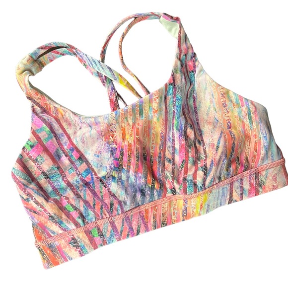 Lululemon womens Colorful Bamboo Boho Print Sports Bra size XS/S - Picture 3 of 11